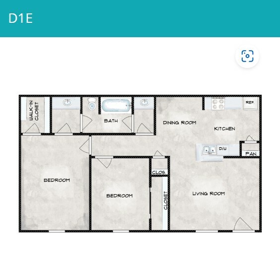 Unit 2108 floor plan